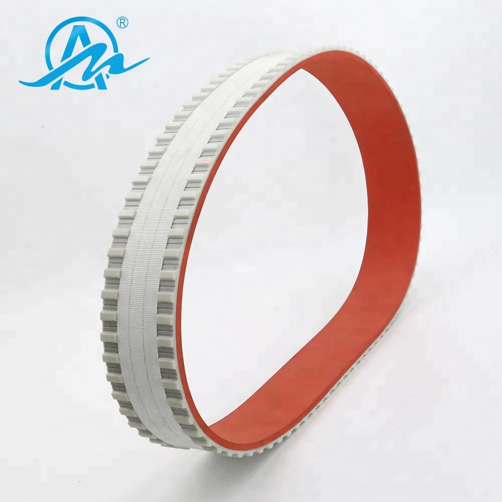 Горячая Распродажа H полиуретан плоский ремень ГРМ добавить красный каучук и ткань