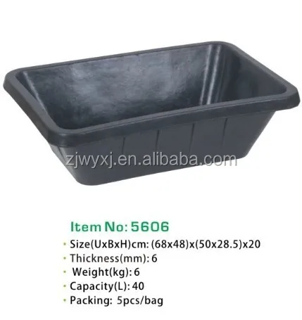 heavy duty rubber water pails rubber bucket