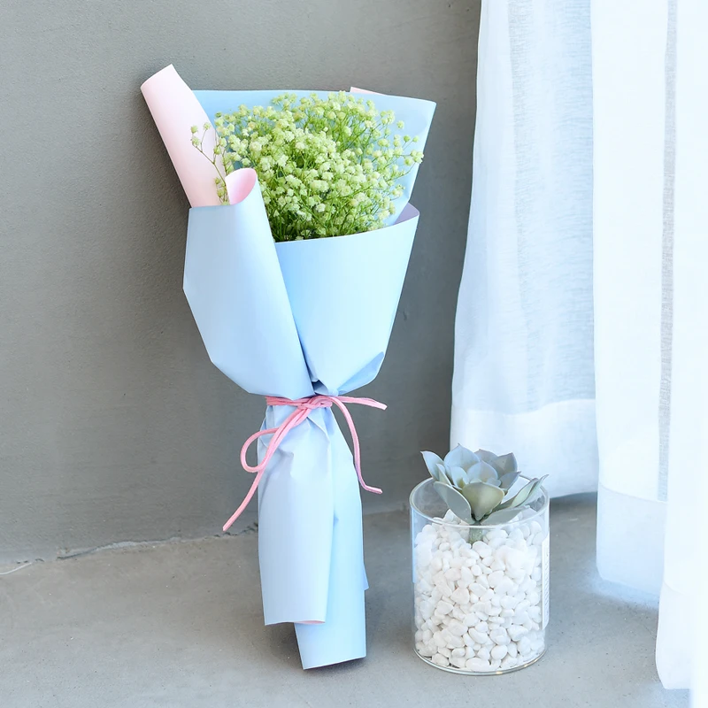 Double sides Different Color Printed Valentine Day Gifts Bouquet florist Wrapping Paper