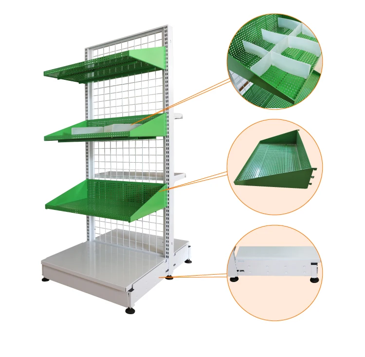 Modern Retail Shop Gondola Shelving System Grocery Store Used Display Units Shelving for Sale
