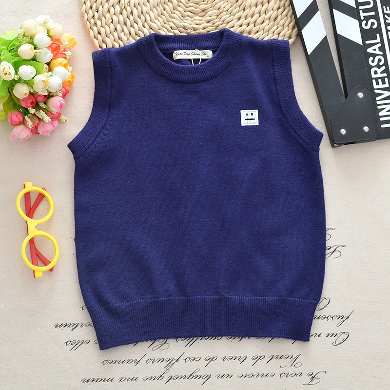 
Hot sale boys and girls uniform vest sweater 
