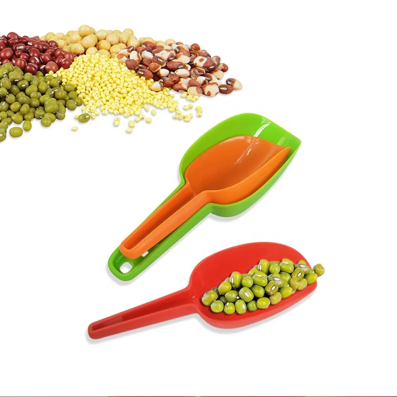 Good Quality PP Kitchen Baking Measuring Tools 3 Piece Plastic Nesting Food Measuring Scoop Set