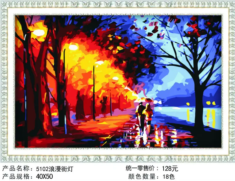 Самые прекрасные Картины по номерам В наличие Романтическая улица