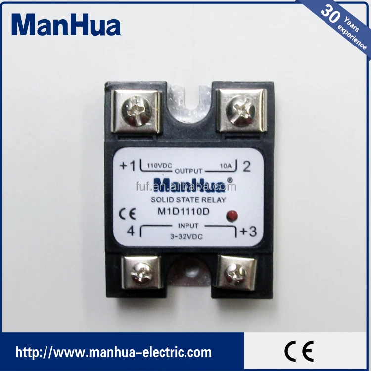 OEM MANHUA однофазный DC в DC 3-32VDC, чтобы 110VDC Г Черный твердотельные реле/сср реле с CE