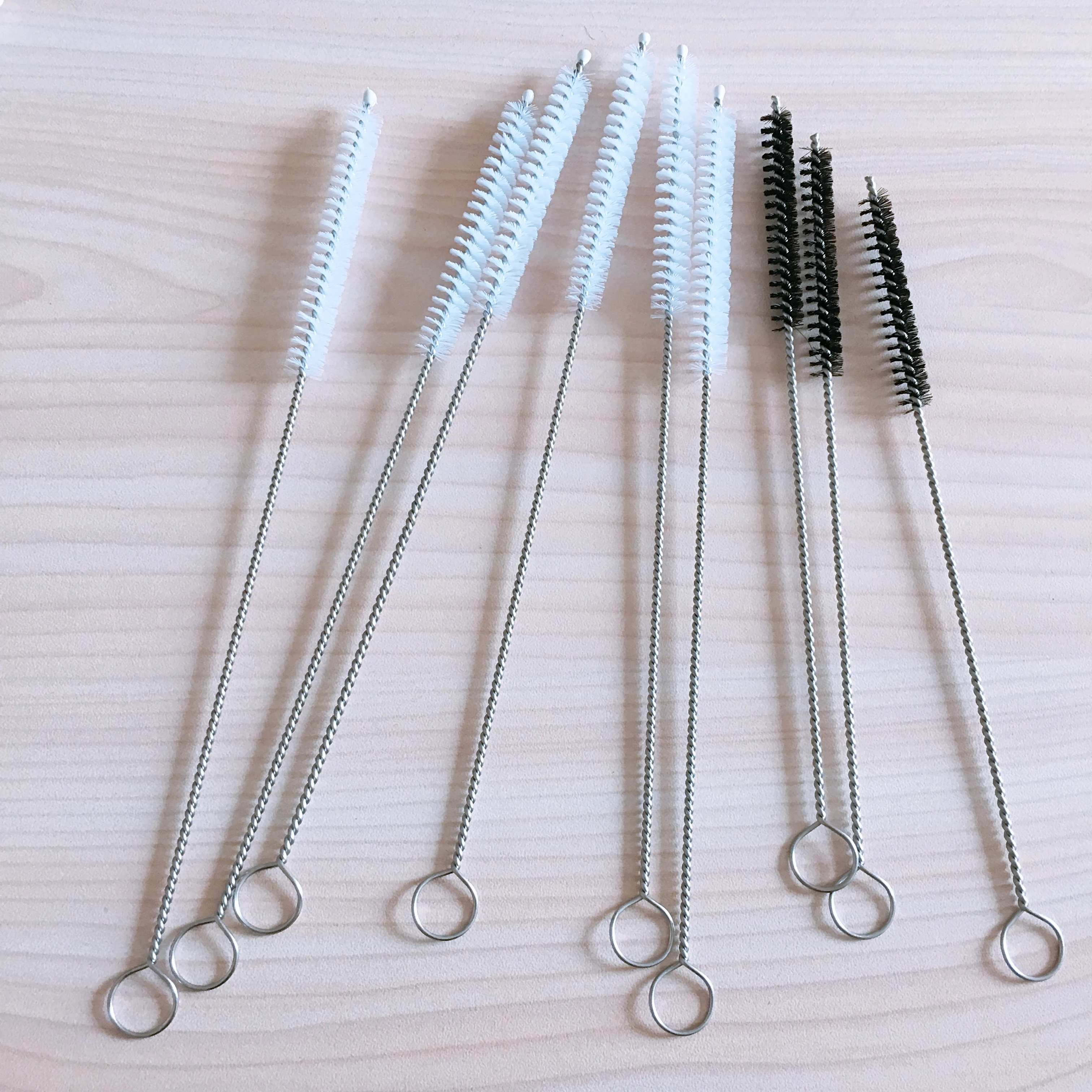Factory Customized Cheap Price Twisted Wire Long Spiral Small Nylon Micro Dip Copper Gas Test Tube Brush