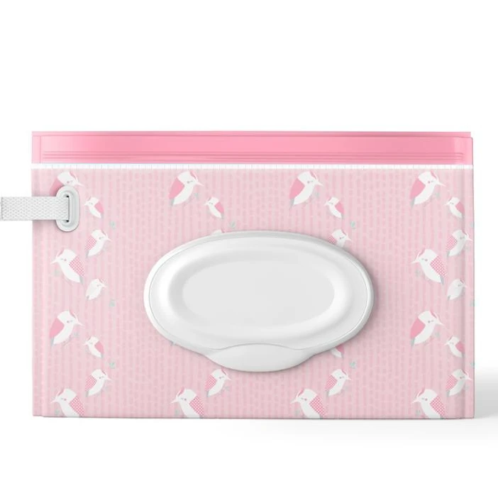 Custom Logo Plastic Flat Bag for Wet Wipes Packaging for Wet Wipe Baby Wet Tissue Packaging Bag