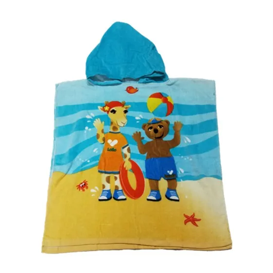 Lovely Animal Baby Hooded Kids Towel Poncho ,Hood Baby Bath Towel