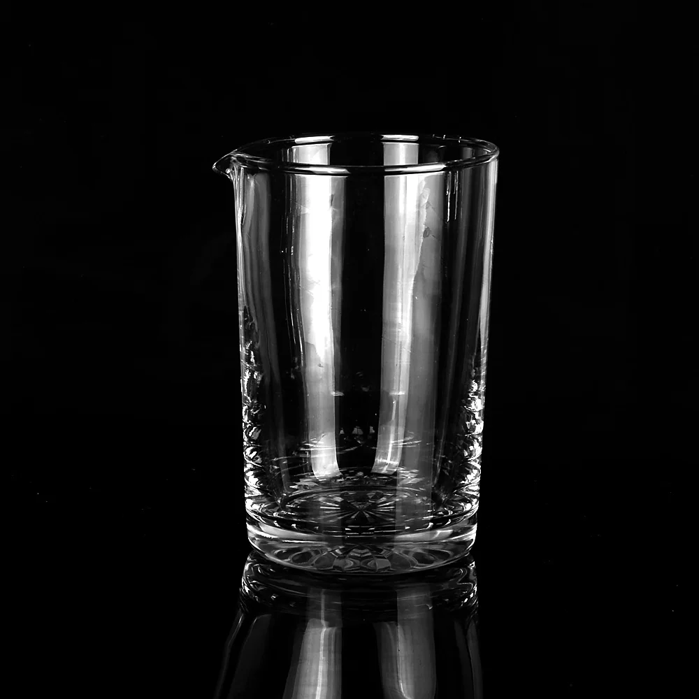 Exquisite Seamless Lead-free Crystal Cocktail Mixing Glass
