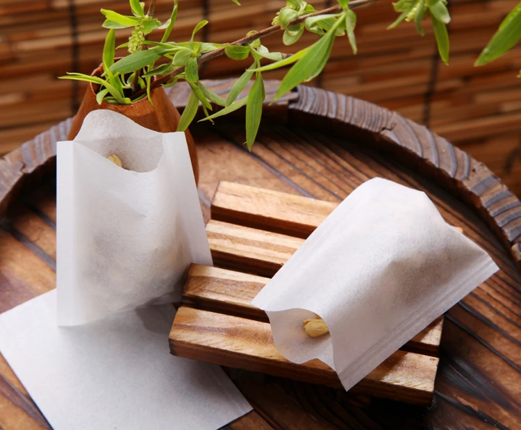 Natural Wood pulp paper  Biodegradable Tea bags Heat Seal filter Empty Bags for tea