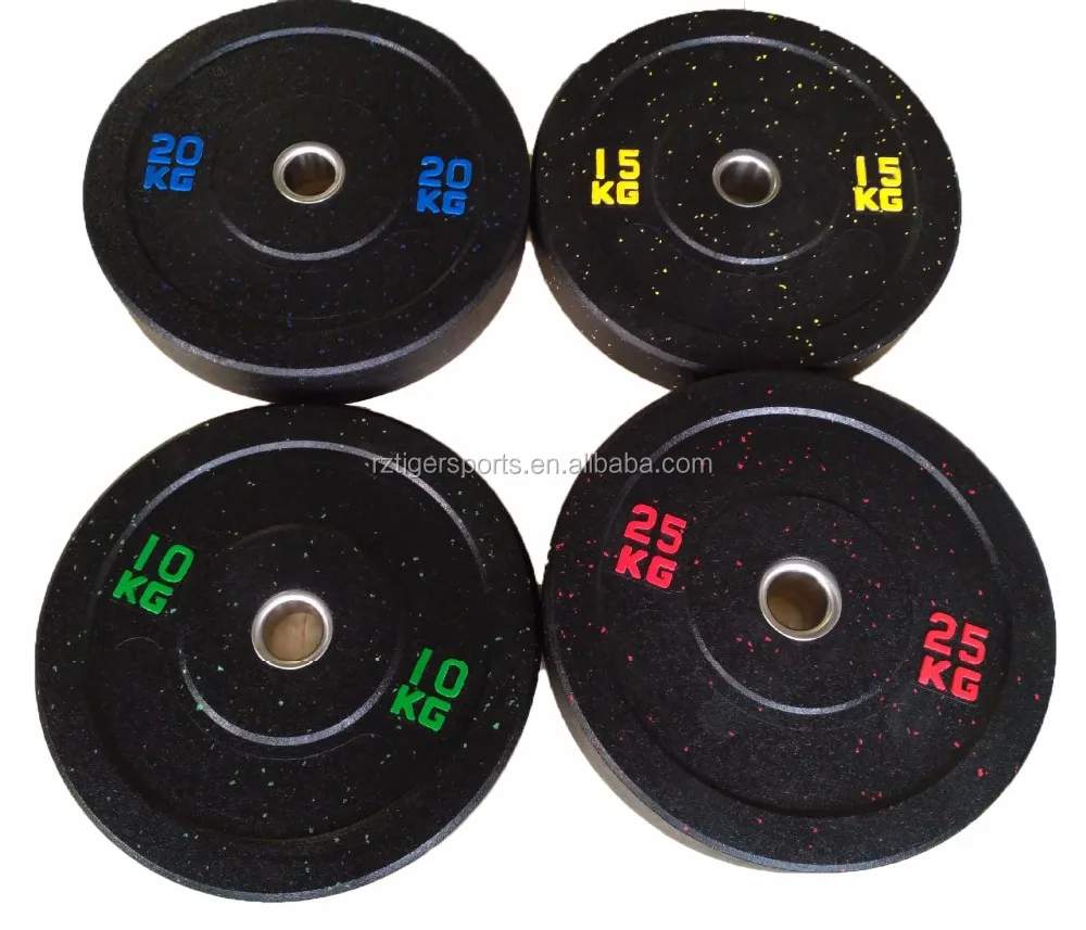 Color Speckles spots Black Hi-temp rubber bumper weight plate