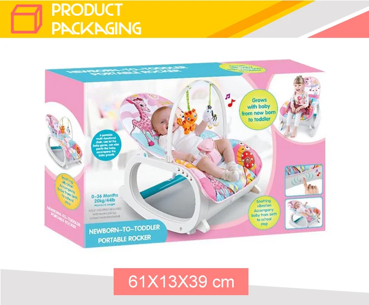 Wholesale multifunction sitting plastic musical baby rocking chair