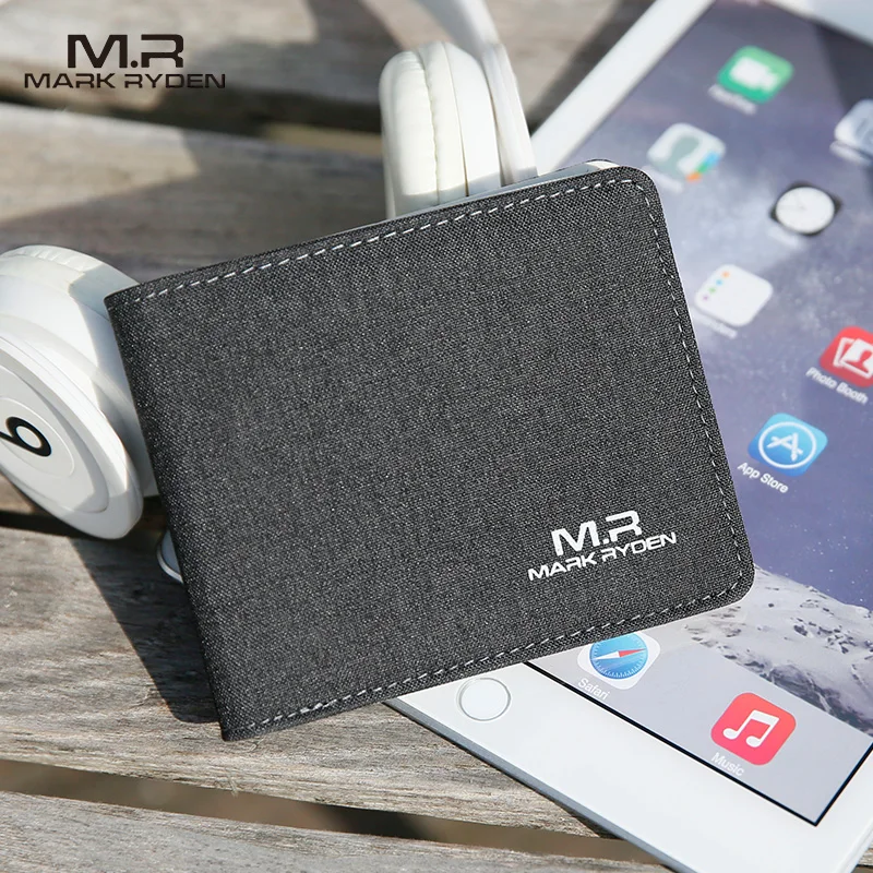 Mark Ryden Wholesale Unisex Designer Leather Canvas Cotton Wallet Card Holder Coin Purse Mens Slim Wallets MR5734