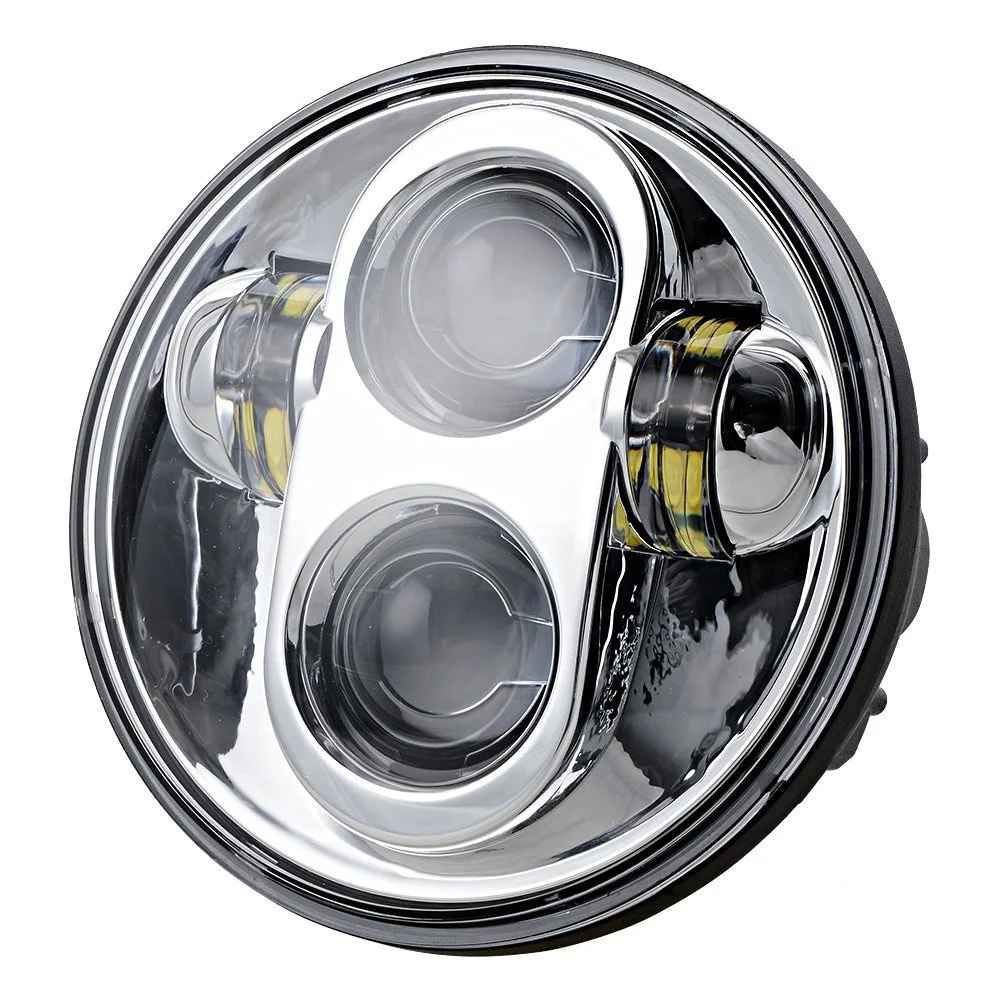 Retro H4 45W  LED 5.75 Projector Motorcycle Front Headlight