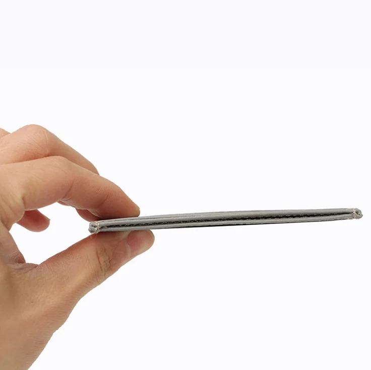 
Hot Selling Genuine leather Super Thin Compact Wallet Credit Card Holder 