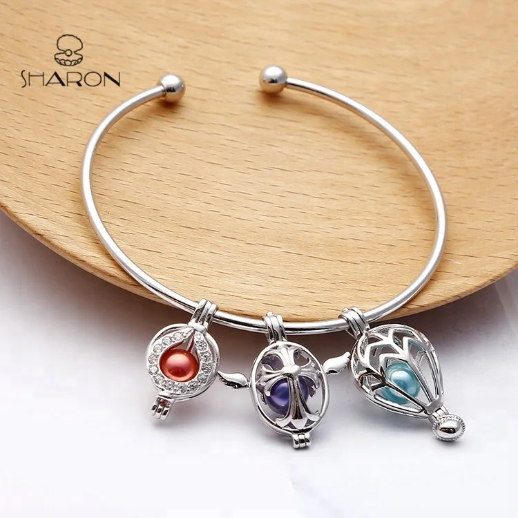 Sharon Rainbow Colors 6-7mm Vacuum-packed Akoya Round Mini Monsters Pearl Oyster