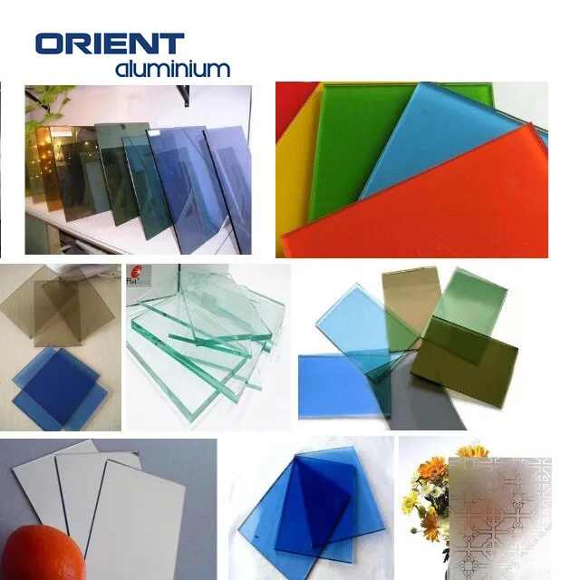 Aluminium glass curtain wall facade systems for building