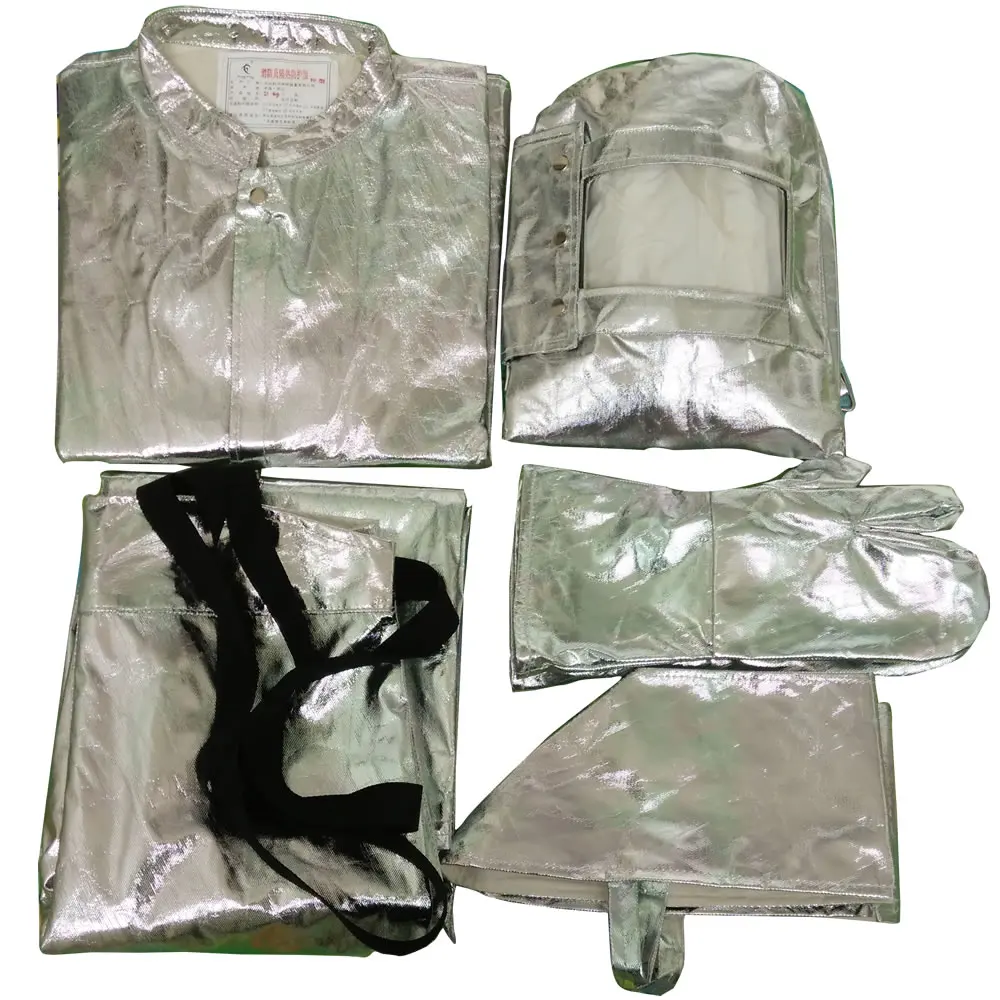 500 degree fireman suit Heat Resistance aluminum foil professional fire  suit