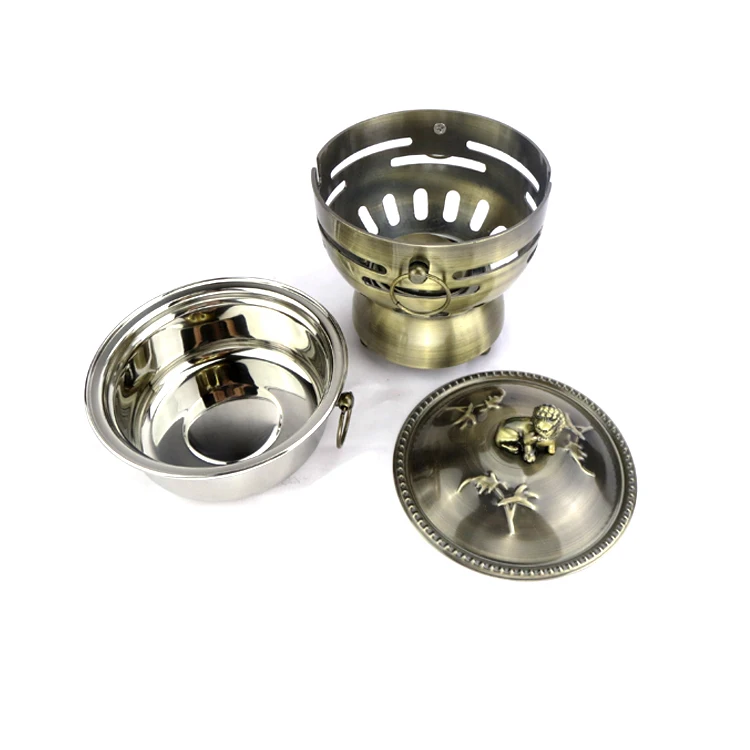 Stainless Steel Golden Hot Pot Burner Alcohol Individual Shabu-shabu Hot Pot for Sale