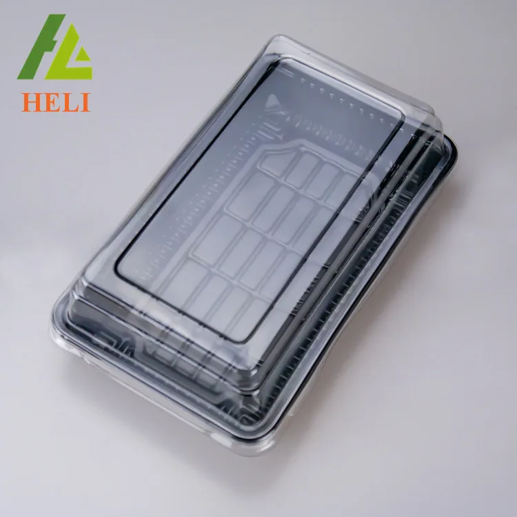 Various styles bread cake PET plastic blister disposable container slice boxes