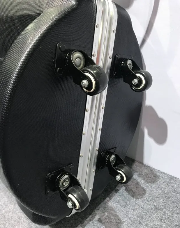 Good quality ABS material  euphonium case with universal wheels