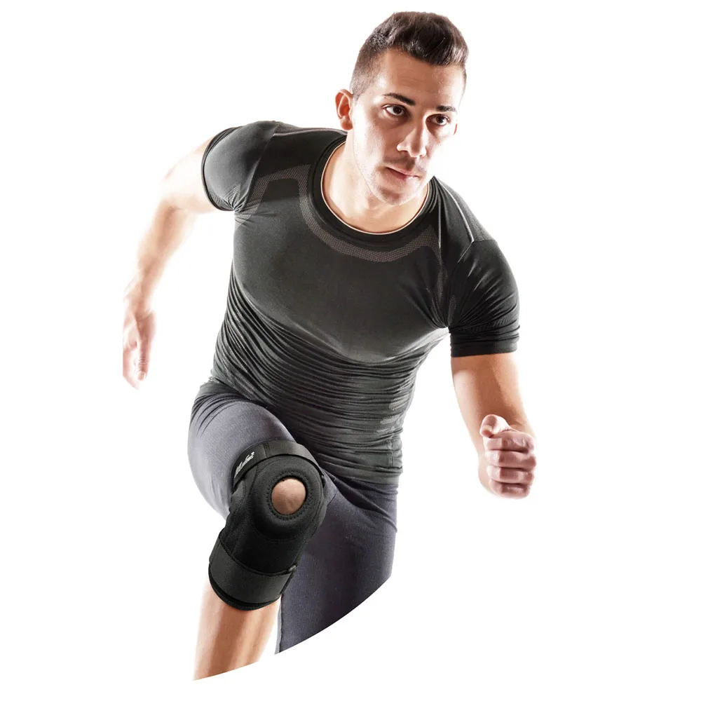 Hot Selling Good Quality Neoprene Supports Black Sports Injuries Adjustable Rehabilitation Therapy Hinged Knee Brace