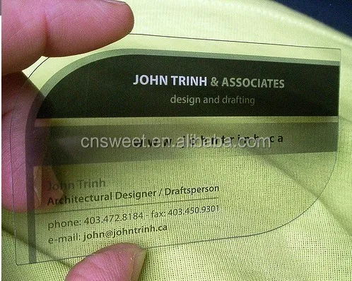 
Custom Printed Label Plate Plastic Business Card (VIP Card) 