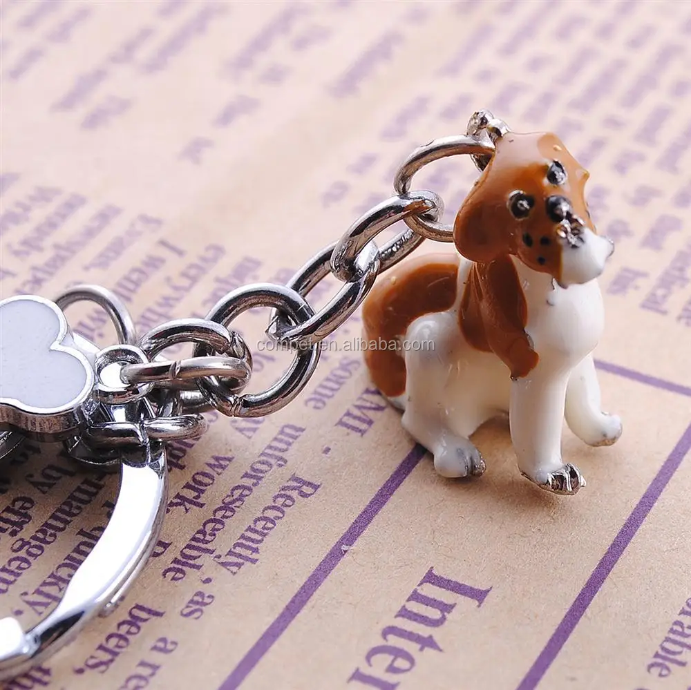 Animal key chains wholesale epoxy Keychain new Jack Russell Terrier keychain