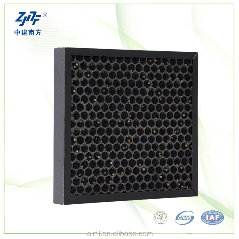 ZJNF Plastic Paper Honeycomb Coconut Shell Active Carbon Filter for industry factory