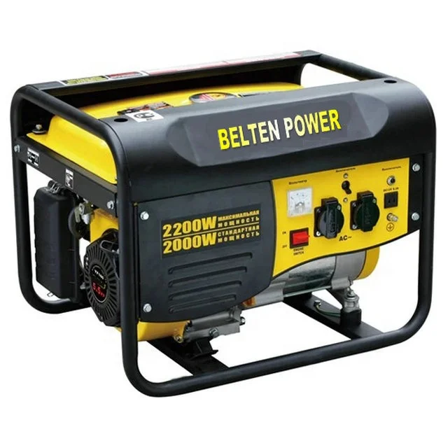 ASTIRA 2000W 6.5HP 220V Power electrical start Gasoline Generator with handles and 8' wheels