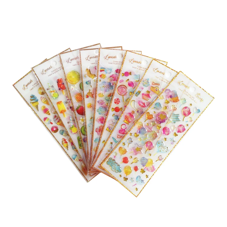 Custom high quality 3M adhesive circle epoxy domed sticker