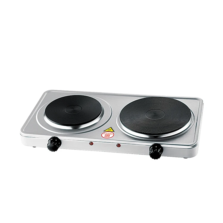 YQ 2500W double mini travel stainless steel electric cooker portable hot plate  stove thermostat