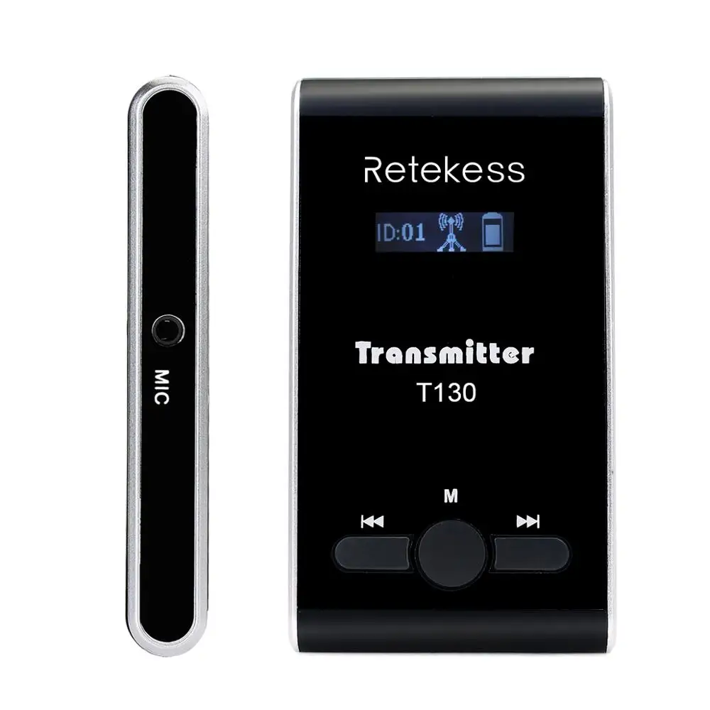 Portable Wireless Transmitter for Tour Guide system Simultaneous Translation Meeting Church Retevis T130