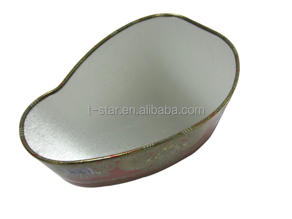 new Special shaped tin box for cookies and tea packaging