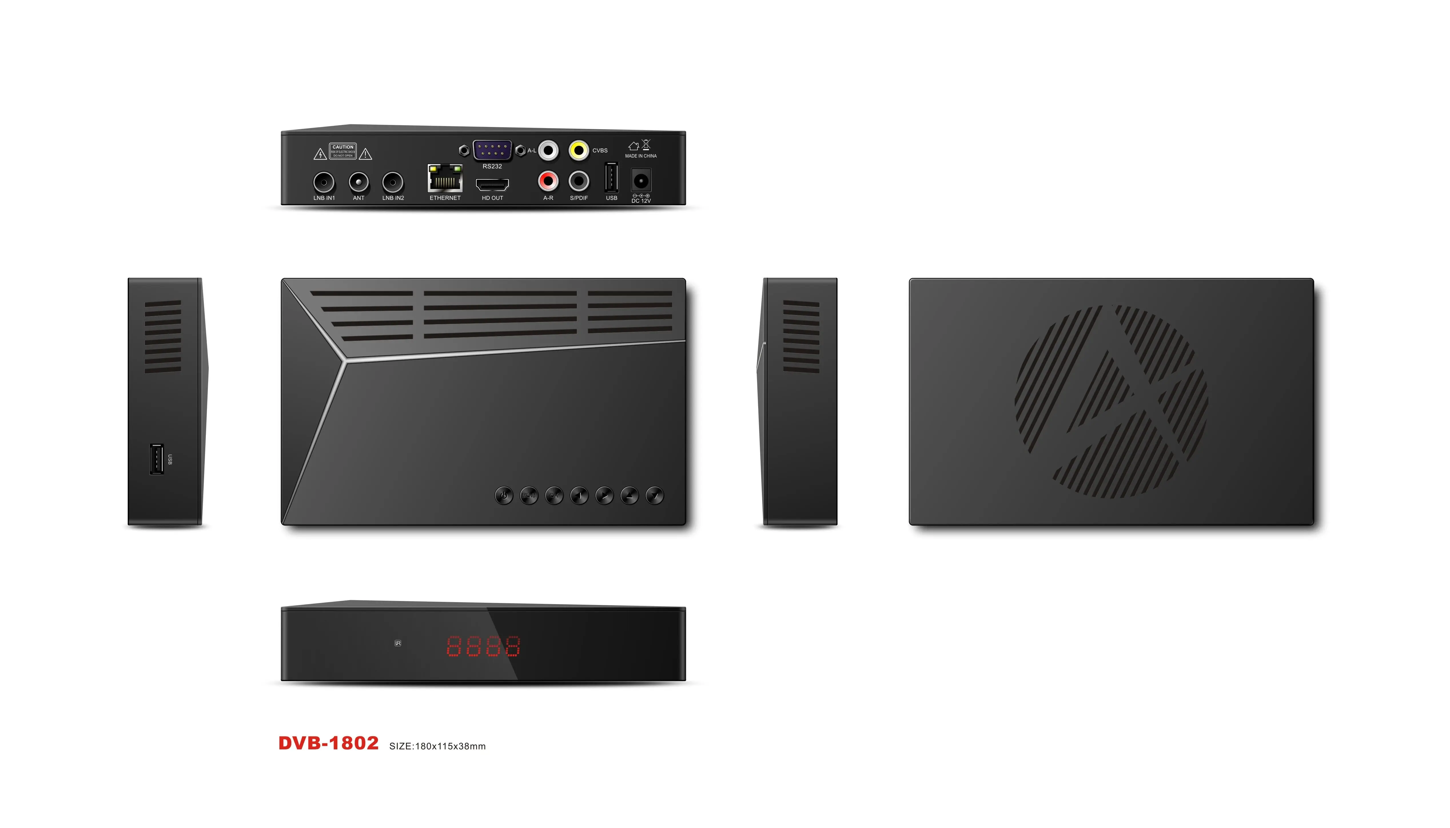 With Good Quality at Comepititiv Europe MINI GX6621 DVB-S2 Digital Satellite TV Receiver IPTV Powervu FTA satellite receiver