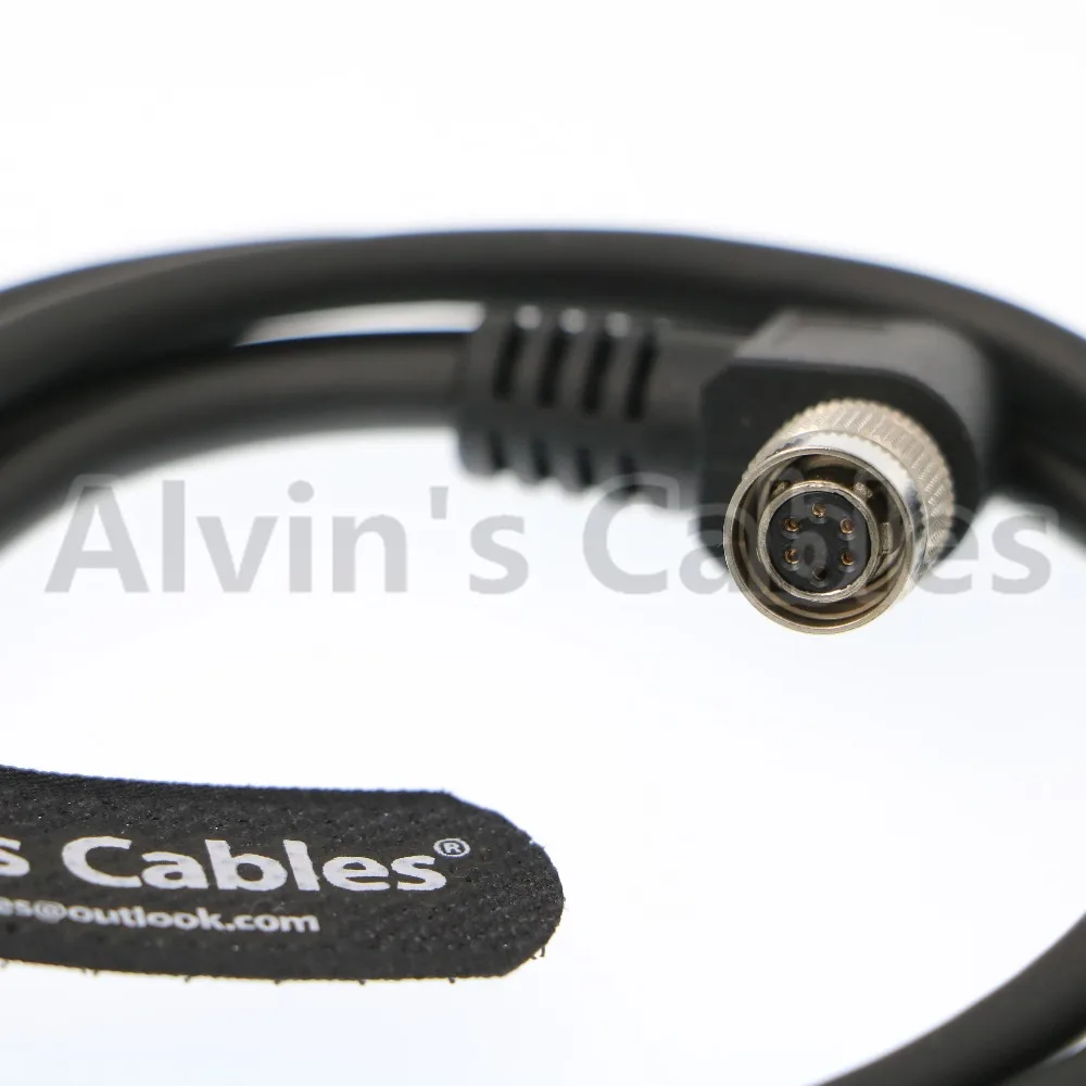 Basler Hirose 6 pin Right Angle HRS HR10A-7P-6S Open Twisted Power I/O Cable