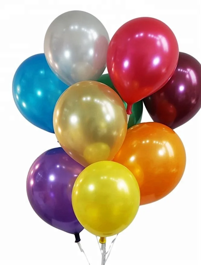 
Balloons Wholesale 100% Latex Balloon Metallic Color Printable Helium Ballons 