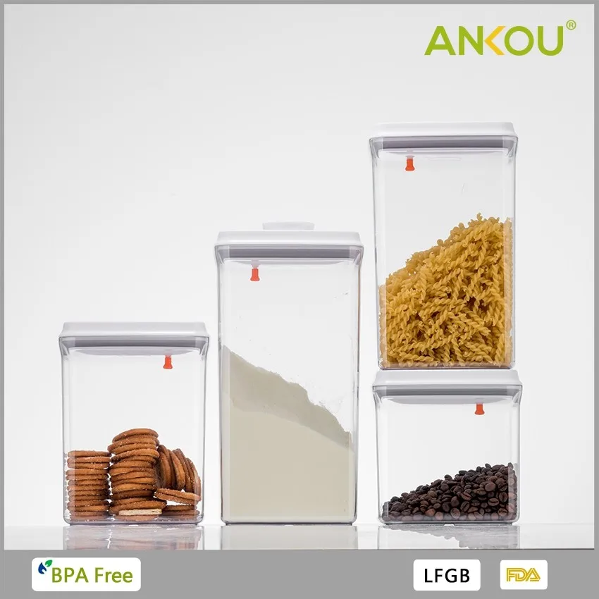 Ankou 8 шт. набор герметичные контейнеры для хранения продуктов питания пластиковые хлопья с крышками Главная Ванная комната органайзер хранилище сумочка