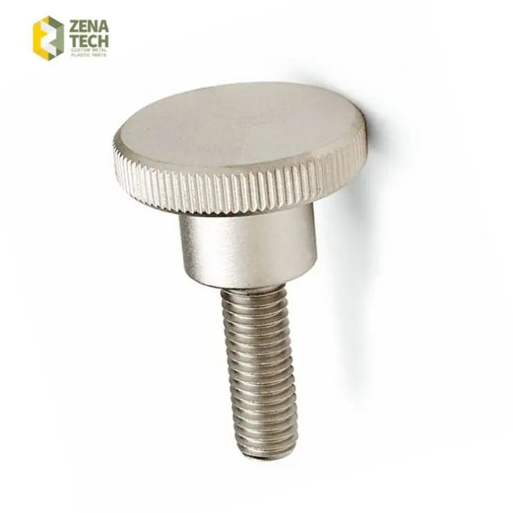 high quality M3 M4 M5 M6 M8 white nylon slotted knurled hand tighten thumb screw