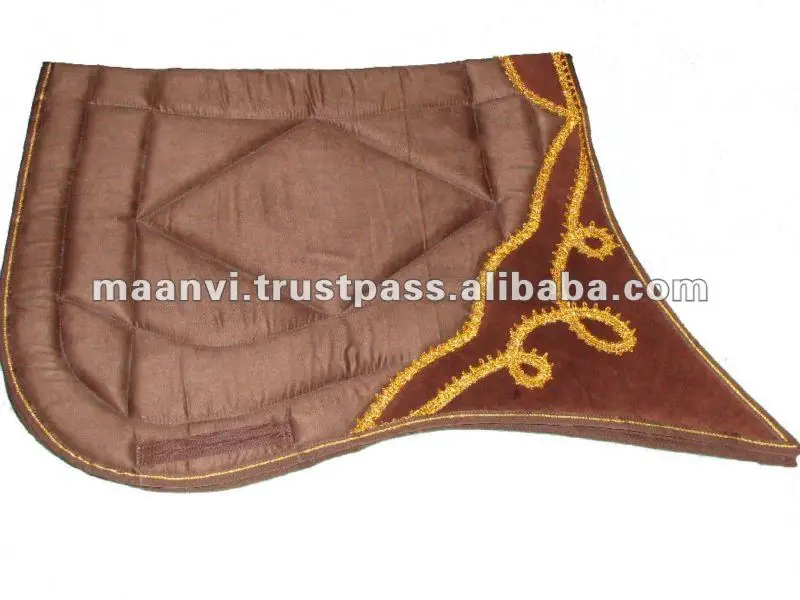 TOP TRENDING SPANISH HORSE SADDLE PAD WITH LACED and LEATHER DESIGN and FRINGES SPANISH HORSE SADDLE PADS CUSTOM SADDLE PADS