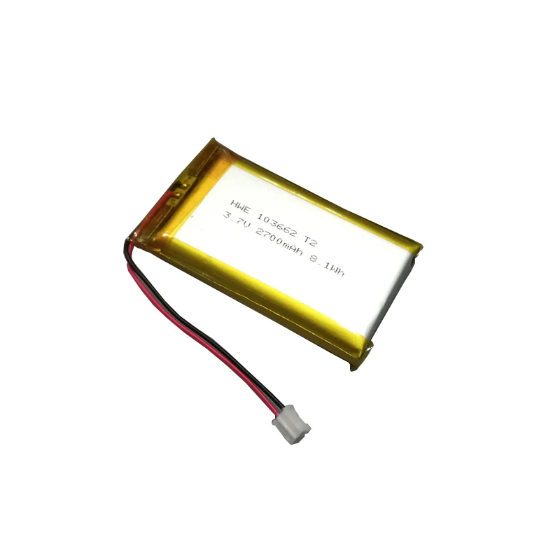 Lithium Polymer Battery 3.8V 3.7V 2700mah 3000mah Lipo Battery 103662 for GPS fleet tracking