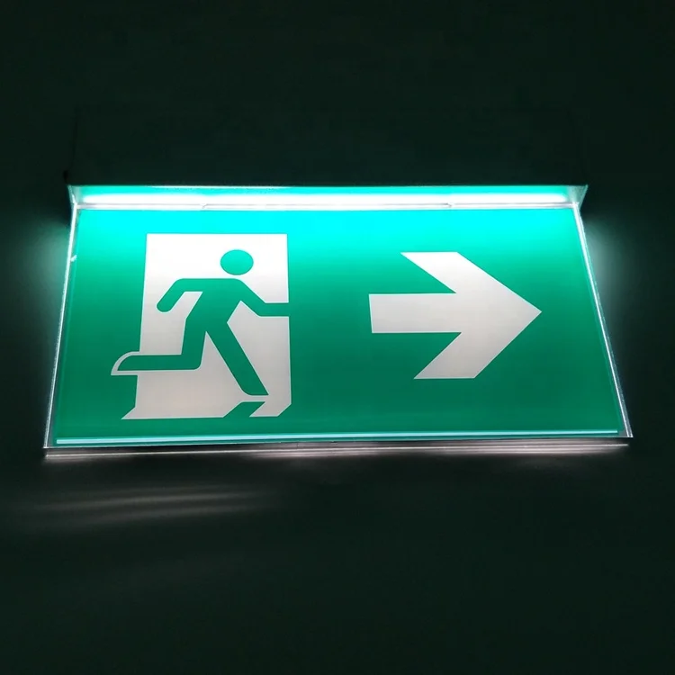 Universal led emergency ip65 exit sign