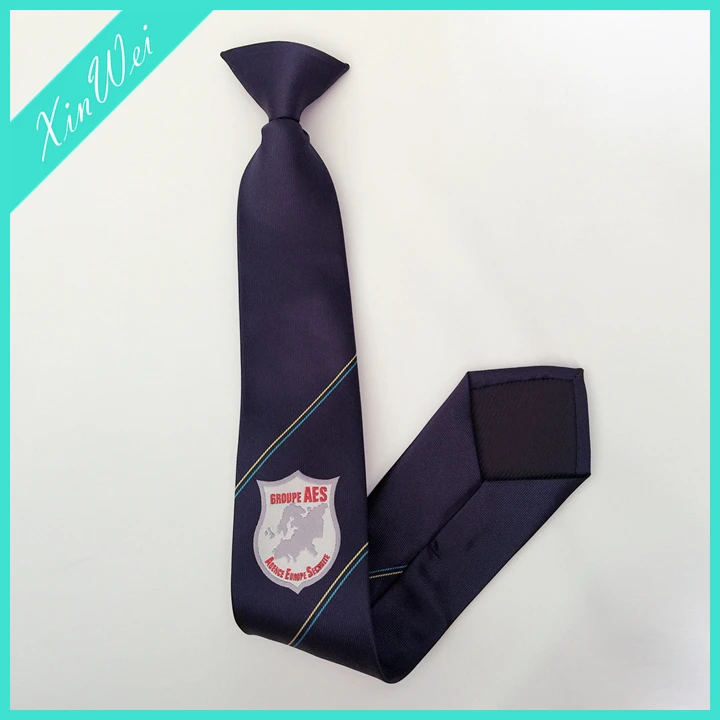 The New Style Is Elegant And Mature Design School Uniform Clip Tie With Logo