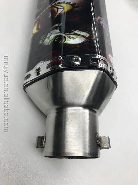 CRAZY OLD MAN modified motorcycle  exhaust muffler RY16  Hexagonal for 150-400cc motorcycle exhaust system