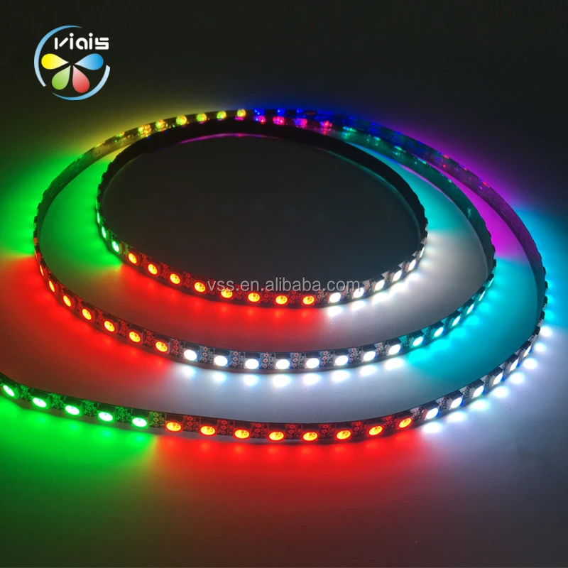  17 кнопок управления 144 пикселей на метр DC5V WS2812B WS2811 программируемая 5050 RGB светодиодная цифровая