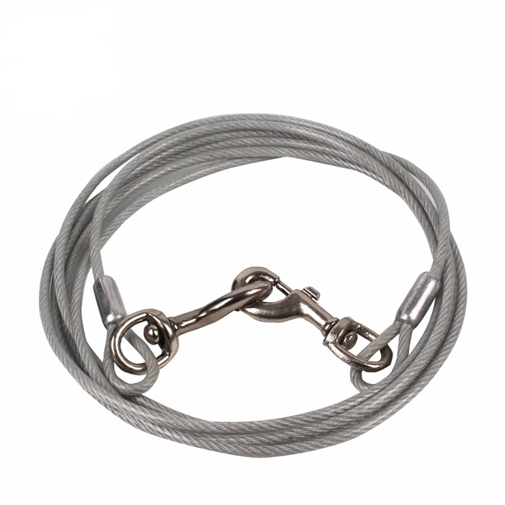 Hot Sale PVC Coated Steel core Dog Tie Out Cable,Pet Leashes