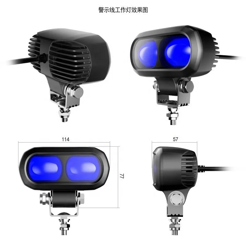 Запчасти для вилочного позрузчика подсветкой заднего синего света границы габаритная лампа прямого силуэта; Цвета красный свет 10v-80v 7w