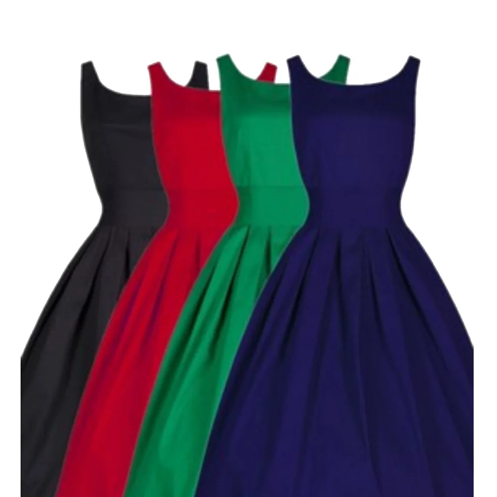 Explosion-style retro Hepburn wind 50s waist was thin dress explosion models red designer one piece party dress