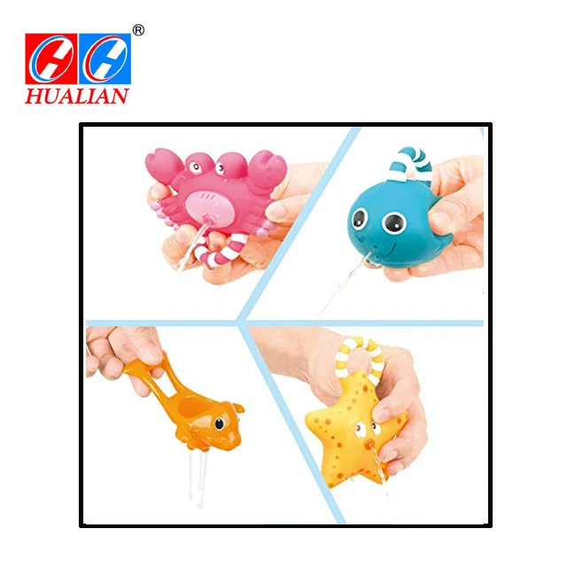 Hualian Baby Bath Toy, Fishing Floating Squirts Toy Water Scoop, Bath Tub Spoon Fishing Game in Bathtub Bathroom Pool Bath Time
