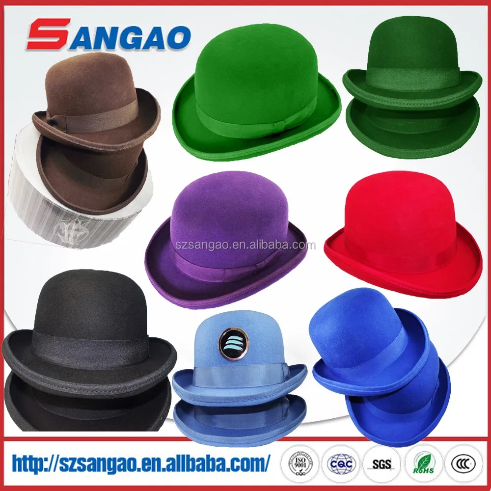 Wholesale new style felt winter white fez hat wool fedora for men or women in party