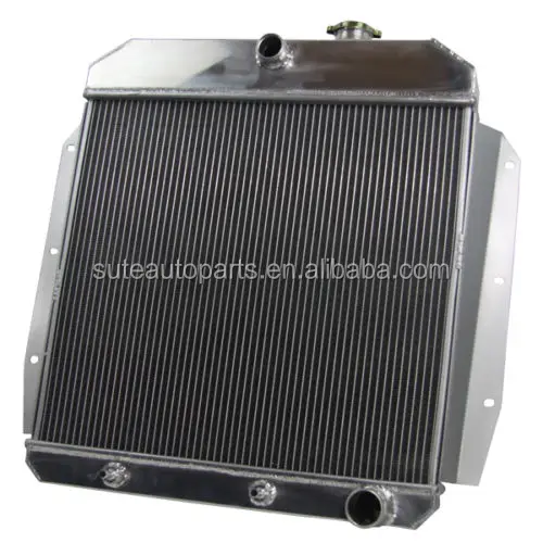High Performance 3 Rows Aluminum Auto Radiator For Chevrolet Chevy Apache Truck 1955-1959